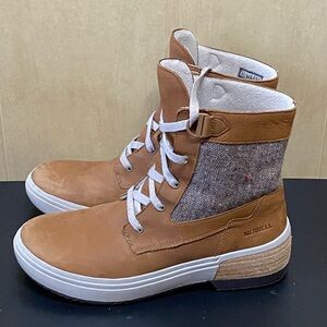 Merrell Haven Mid Lace Waterproof Winter Leather Boots Size 9.5